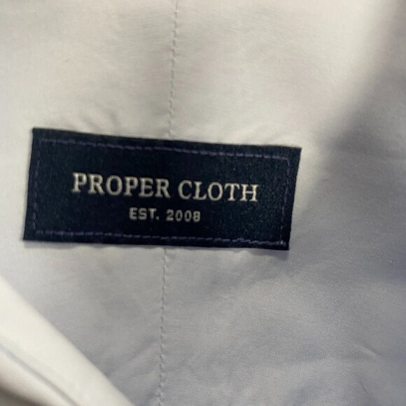 Proper Cloth Light Blue Dress Shirt Size 16.5-34.5 - Picture 4 of 6